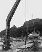Il porticciolo di Marina piccola a Cagliari: zona d'alaggio dello Yacht Club