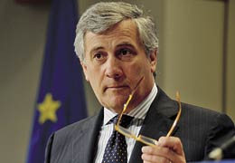 Antonio Tajani, vice presidente della Commissione Ue e responsabile dell'Industria
