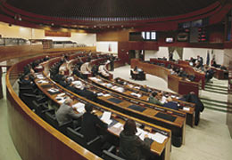 L'aula del Consiglio regionale della Sardegna