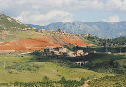 Gli storici impianti della miniera di Monteponi, ad Iglesias
